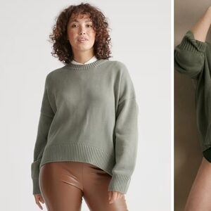 100% Cotton Boyfriend Crew Sweater